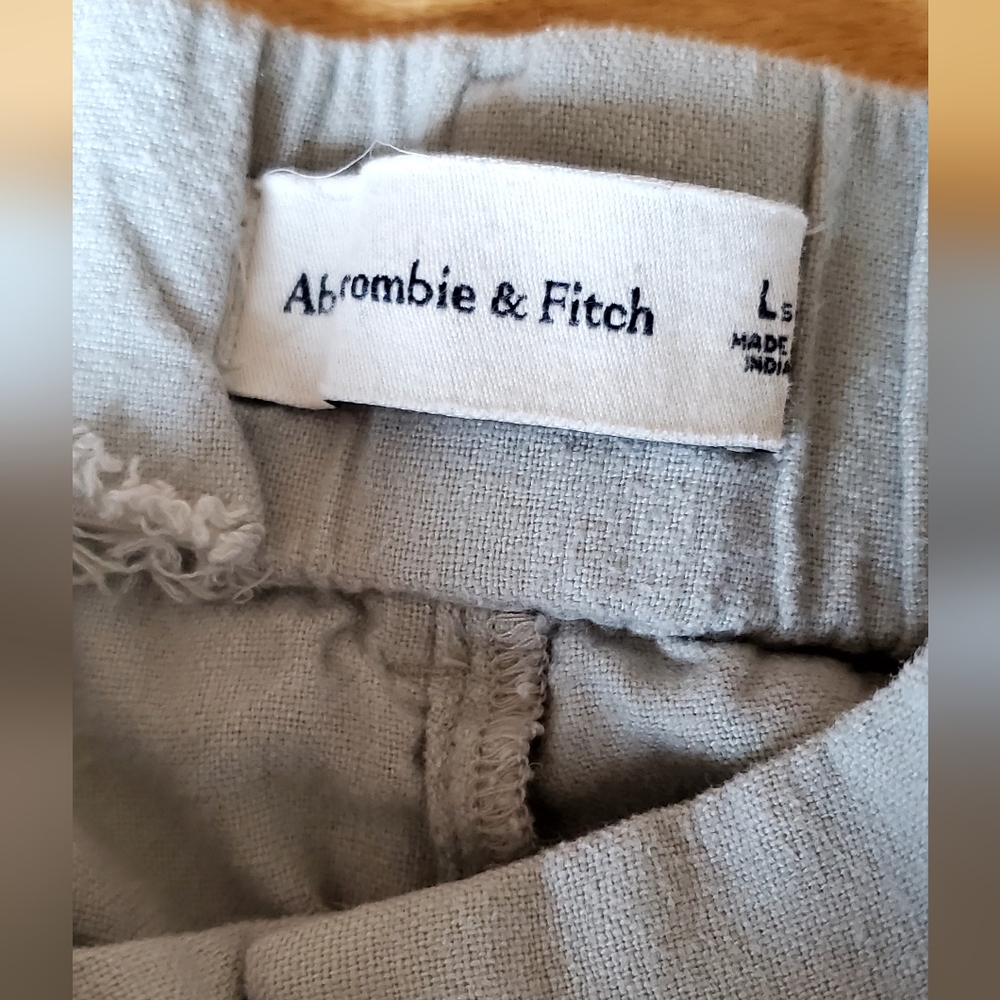 Abercrombie & Fitch Linen Blend Wide Leg Trouser - Picture 3 of 6